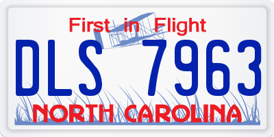 NC license plate DLS7963