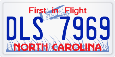NC license plate DLS7969