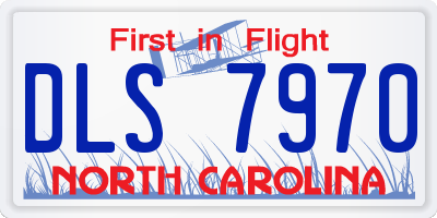NC license plate DLS7970