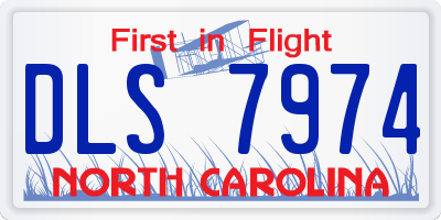 NC license plate DLS7974