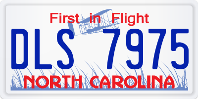 NC license plate DLS7975