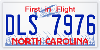 NC license plate DLS7976
