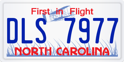 NC license plate DLS7977