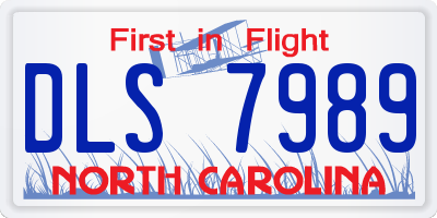 NC license plate DLS7989