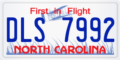 NC license plate DLS7992