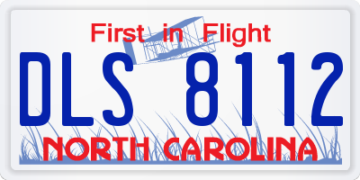 NC license plate DLS8112