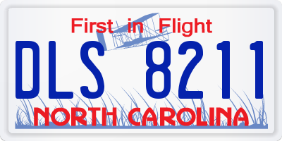 NC license plate DLS8211