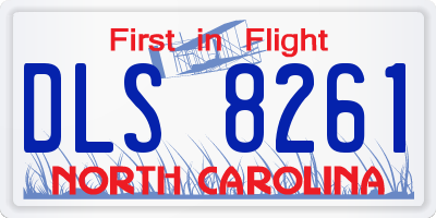 NC license plate DLS8261