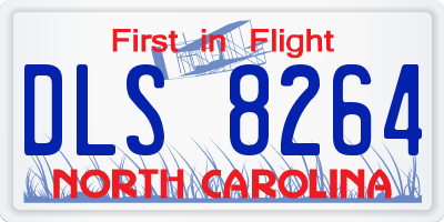 NC license plate DLS8264