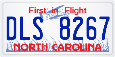 NC license plate DLS8267