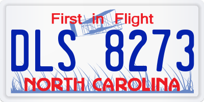 NC license plate DLS8273