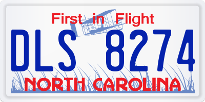 NC license plate DLS8274
