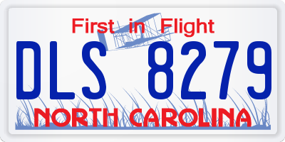 NC license plate DLS8279