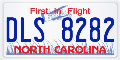 NC license plate DLS8282