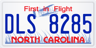 NC license plate DLS8285