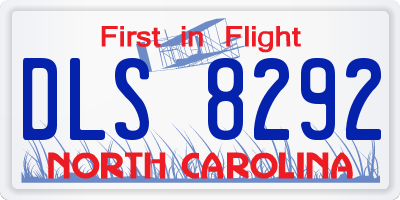 NC license plate DLS8292