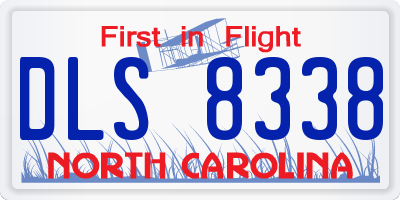 NC license plate DLS8338