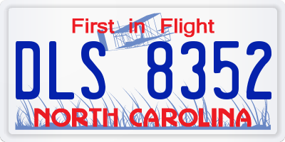 NC license plate DLS8352