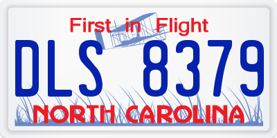 NC license plate DLS8379