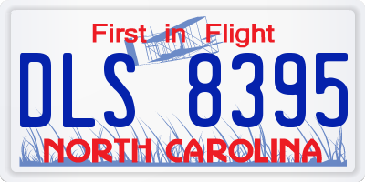 NC license plate DLS8395