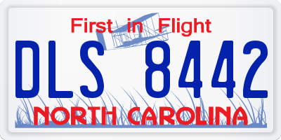 NC license plate DLS8442