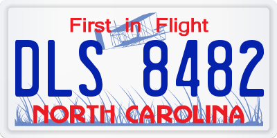 NC license plate DLS8482
