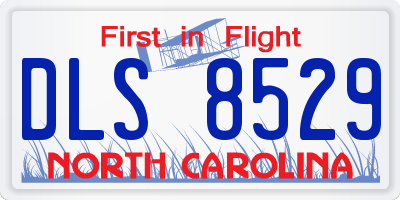 NC license plate DLS8529