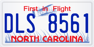 NC license plate DLS8561