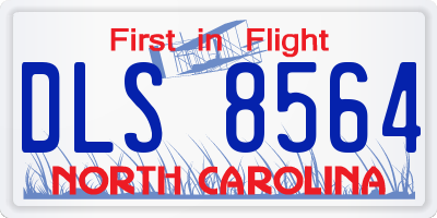 NC license plate DLS8564