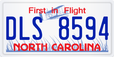 NC license plate DLS8594
