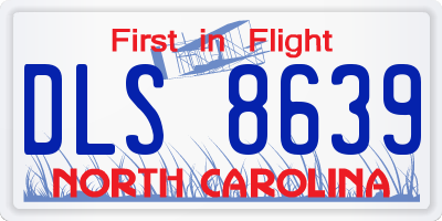 NC license plate DLS8639