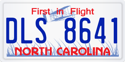 NC license plate DLS8641