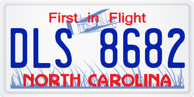 NC license plate DLS8682