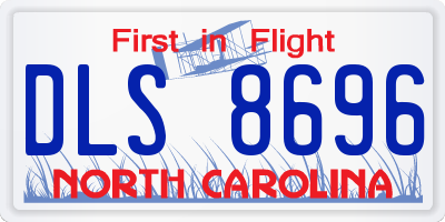 NC license plate DLS8696