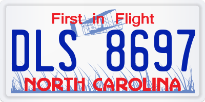 NC license plate DLS8697