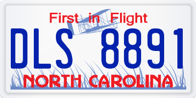 NC license plate DLS8891