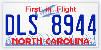 NC license plate DLS8944