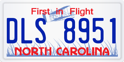 NC license plate DLS8951