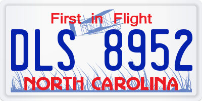 NC license plate DLS8952