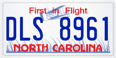 NC license plate DLS8961