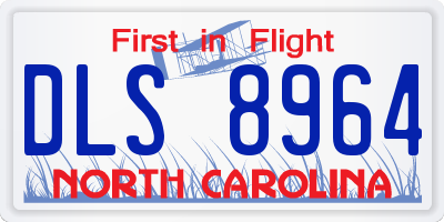 NC license plate DLS8964