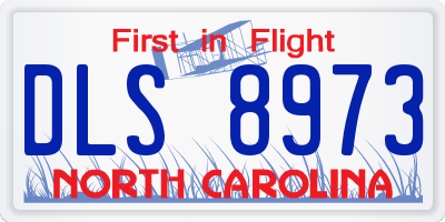 NC license plate DLS8973