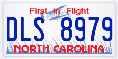 NC license plate DLS8979