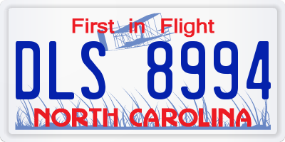 NC license plate DLS8994