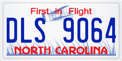 NC license plate DLS9064