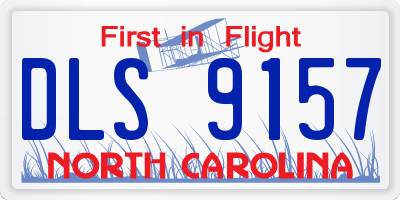NC license plate DLS9157