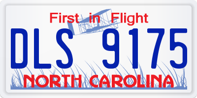 NC license plate DLS9175