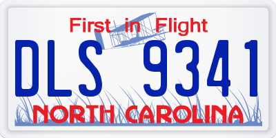 NC license plate DLS9341