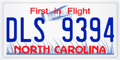 NC license plate DLS9394
