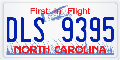 NC license plate DLS9395